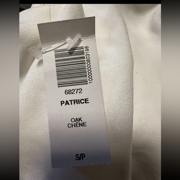 NWT Aritzia Wilfred white halter cropped Patrice blouse S - Picture 4 of 9